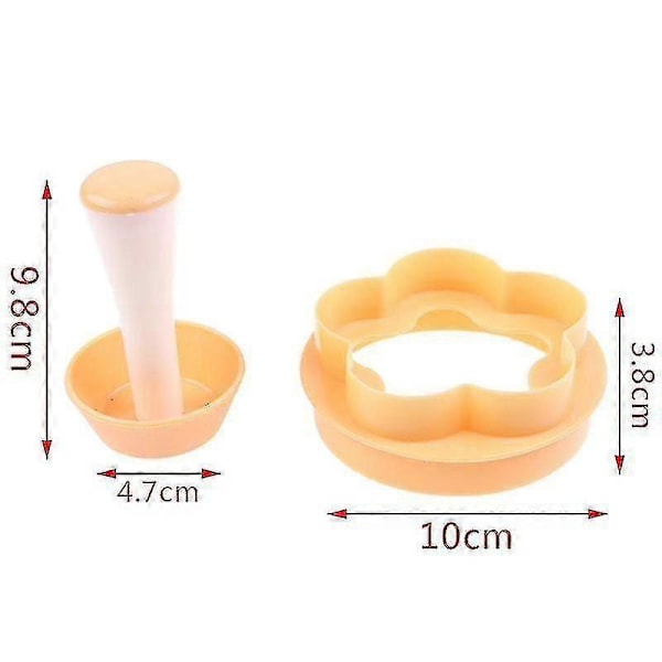 Plastbakelsepressare pajskalsformar pajskärare blomma/rund deg kakform set cupcake Zekai