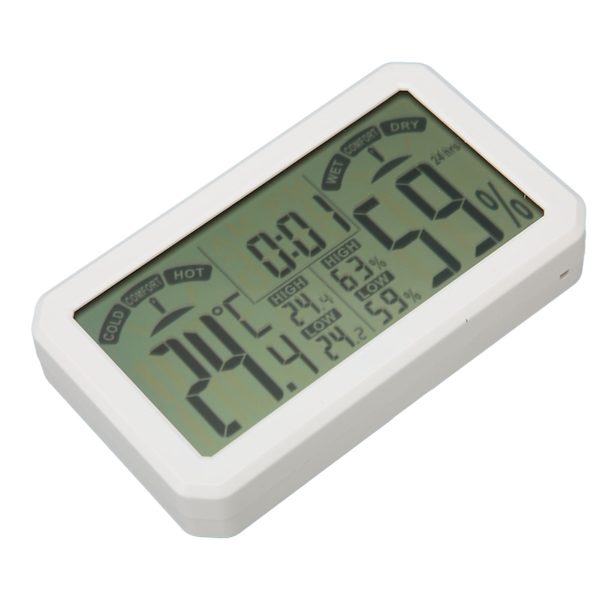 Temperatur- och fuktighetsmätare Digital hög precision Elektronisk väggmonterad termometer hygrometer för växthus
