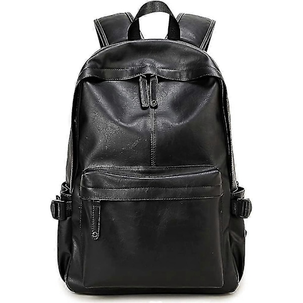 Bp-20 Unisex Pu Læder Afslappet Rygsæk Heilwiy Gave Laptop Computertaske 15.6 -JRZD