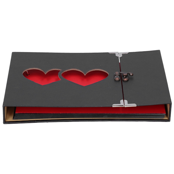 Valokuva-albumi Kaksinkertainen sydänkehys Etukoriste Scrapbook-albumi Sopii DIY-askarteluun Vieraille