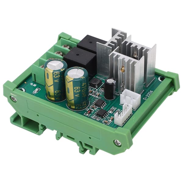 Højeffektiv Motor Driver Governor Modul PWM DC Motor Hastighedsregulator DIN-skinne Montering DC12‑55V