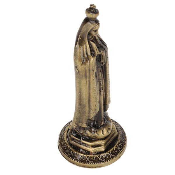 Mini Jungfru Staty Hand Carved Lätt Rengöring Luktfri Hållbar Zink Legering Vivid Dekorativ Helig Jungfru Maria Dekoration Brons RF TL002