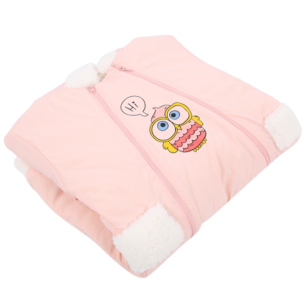Baby Vintertøj Varm Bomuldslignende Klatreprint Langærmet VinterheldragtPink 80cm