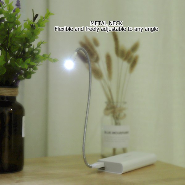 Mini Fleksibel LED USB Natlampe Læselampe til Computer Bærbar PC