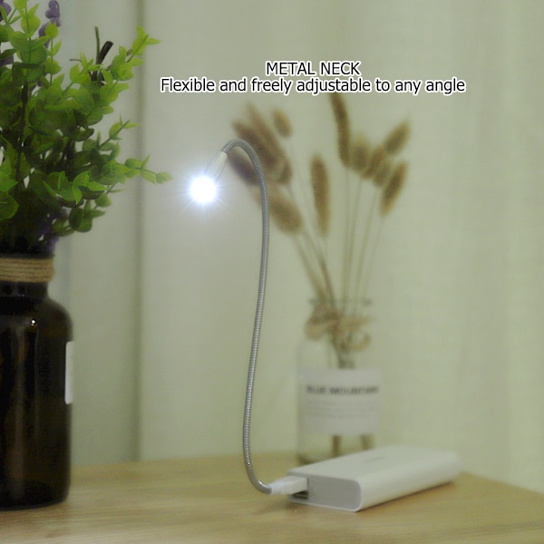Mini fleksibel LED USB nattlampe leselys for datamaskin bærbar PC
