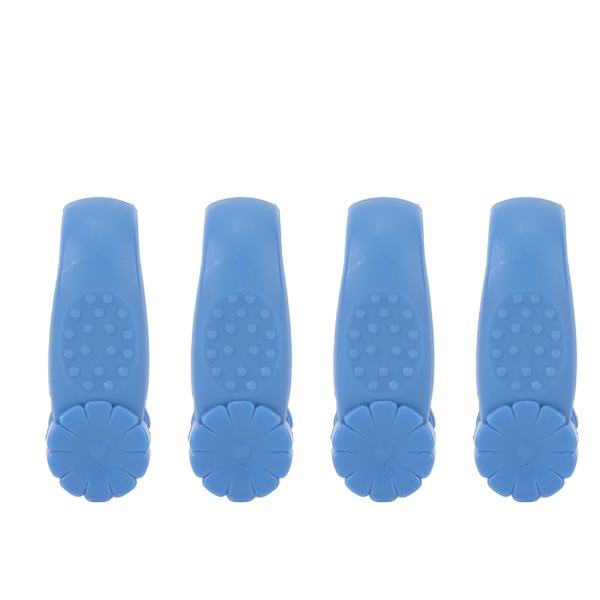 4 stk. Håndtrykspunktklemme Blomsterform Reducer spænding Universal Mini Migræne Relief Clip Blå