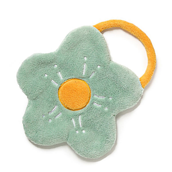 Håndkle Dobbelt Lag Korallfleece Blomsterform Sterk Absorpsjonsevne Myk Håndkle Lysegrønn