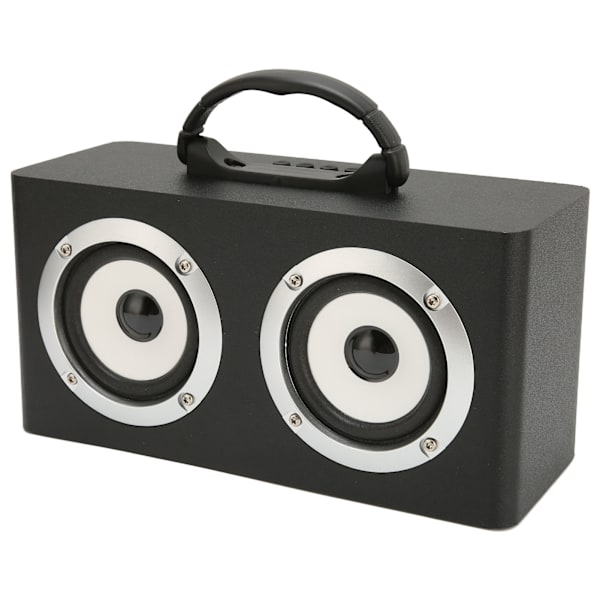Langaton Bluetooth kaiutin, monitoiminen muodikas kortti, jossa on vahva basso kannettava Bluetooth -pöytäkaiutin, musta (vientiversio)