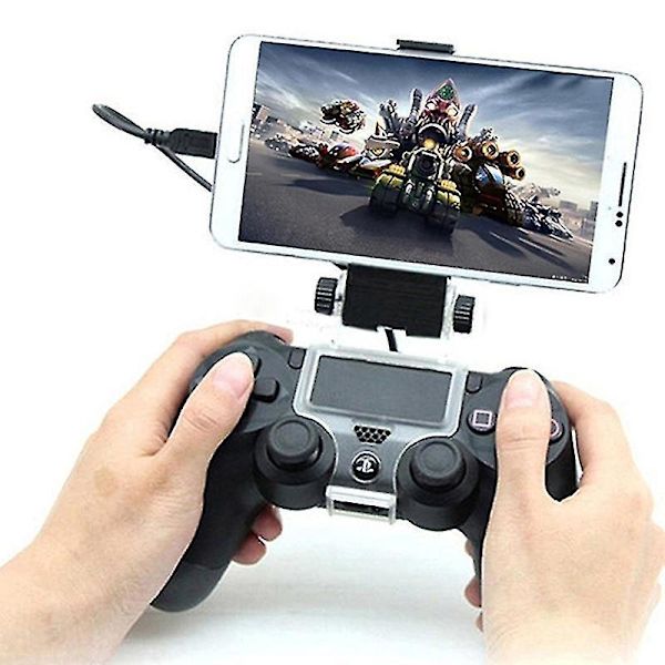 Klips til mobiltelefonholder til PS4-controller - Kompatibel med Android-telefoner