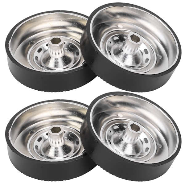 4 kpl metallia ajelehtivaa kumipyörän rengasvaihtotarviketta WPL D12 1/10 RC-autoon, tyyppi A