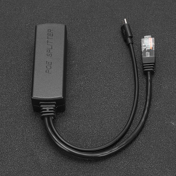 Ethernet DC48V til DC5V Power POE Splitter Adapter Injektormodul USB-kontakt