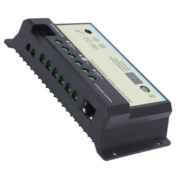 Solar Controller Plastik Dobbelt Batteri RV Opladning 8-Pin RJ45 EPIPDB-COM 12/24VDC(DB-20A )