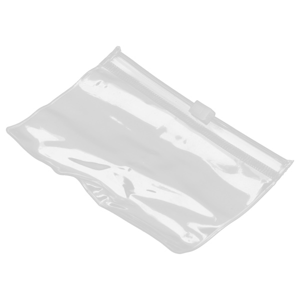 100 stk. gennemsigtig opbevaringspose PVC spænde lynlås arrangør til smykker vedhæng jadeware 11,5x8cm