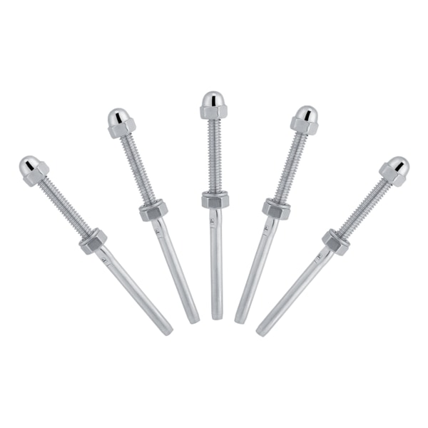 10 stk rustfritt stål gjengede strammeender for 1/8" kabelrekkverkssystem