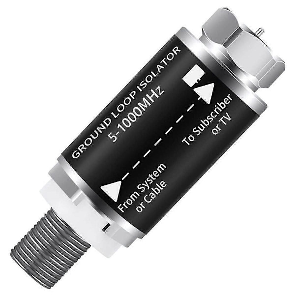 Ground Loop Isolator - Kabel TV Audio Isolering Transkompatibel medmer, TV/Støj Eliminator