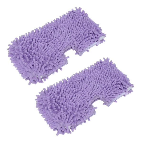 2 st moppbytesdynor Mjuk mikrofiber moppdukstillbehör passar för Shark S3601 S3501 Lila