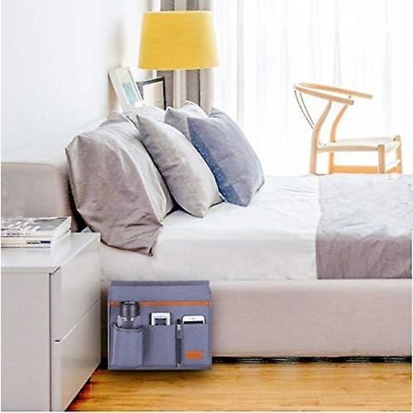 Sengebord hengende oppbevaringsorganer for seng og sofa - grå