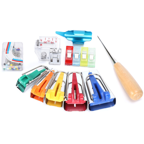 Cloth Bias Tape Makers Manuaalinen tee-se-itse paininjalan sidonta ompelupidike set