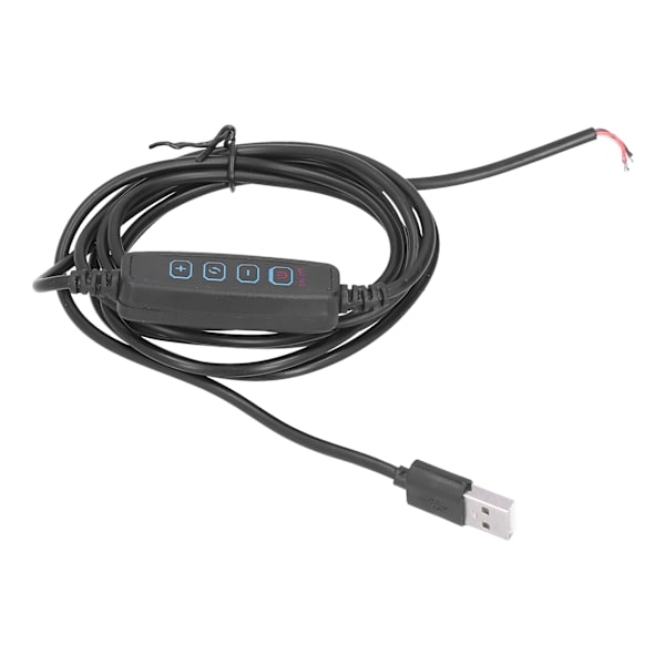 LED 2m Ljusbrytarsladd Dimbar Universal USB -lampa Power för 5V lampa utomhushem