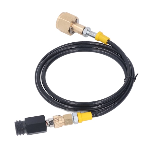 Soda Refill Adapter CO2 Cylinder Cartridge Fill Tank Connector med 60in slang CGA320 Högtrycksslang