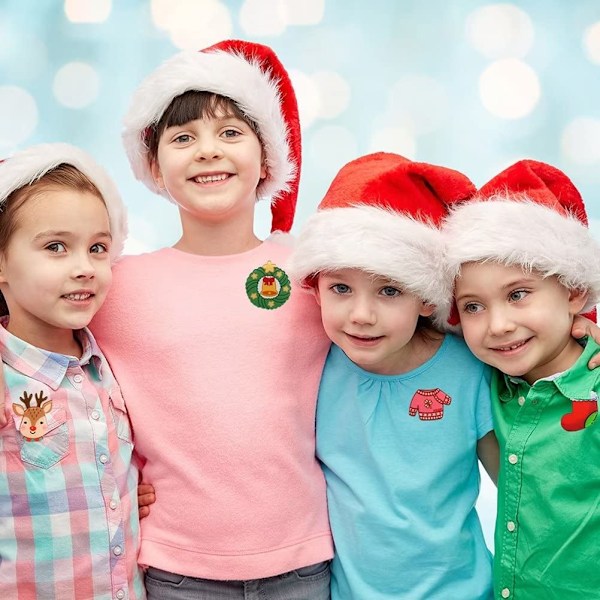 Julbroch Adventkalender för Barn, 24 Dagars Nedräkningspresent