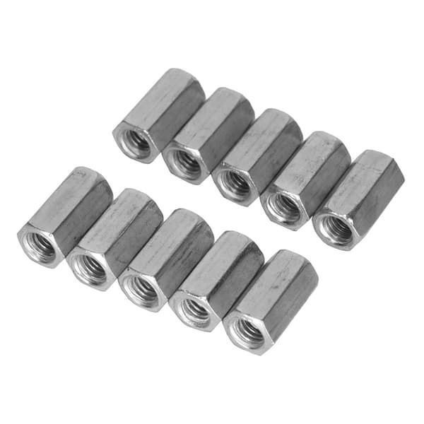10 st Lång Stång Mutter Hexagonal Hylsmutter Standoff Gängade Fästelement (M6 * 25)