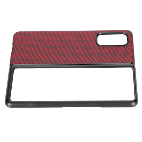 Karbonfiber teksturert telefondeksel for Xiaomi MIX FOLD ABS smarttelefonbeskyttelsesdeksel rød