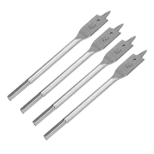 4 stk. Spade Bor Bitsæt Paddle Fladt Bit Højkarbonstål Træbearbejdning Håndværktøj Hardware 19mm