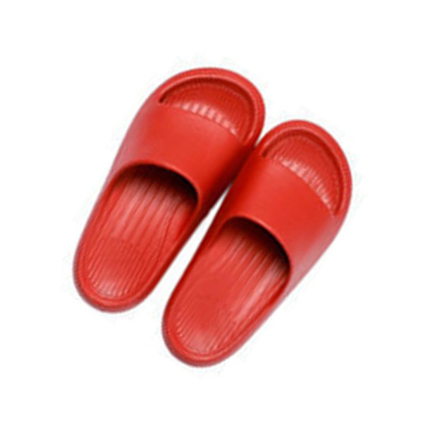 EVA Duschtofflor Slide Sandaler Duschskor för Badrum Pool Strand för Kvinnor och Män Röd 35-36