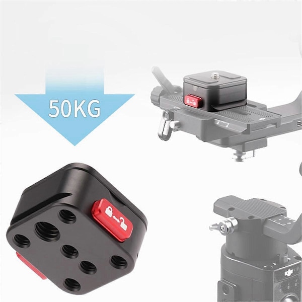 Snabbkopplingsplatta Stativ Kamerafäste Adapter Snabbinstallation