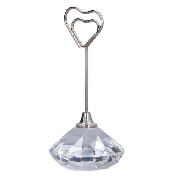 Bordnummerholder Hjerteformet Stabil Premium Metall Solid Slitesterk Mye Brukt Plasskortholder 9 cm Hjerteformet