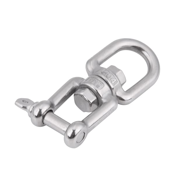 Heavy Duty 304 Rustfrit Stålsvøbningsring Snap Rullende Låseanordning (6mm)