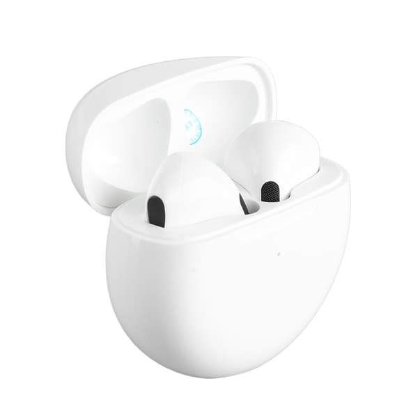 Trådløse ørepropper Multifunksjon HD Støyreduserende HiFi Stereo Lyd Dyp Bass Bluetooth Øretelefoner Hvit