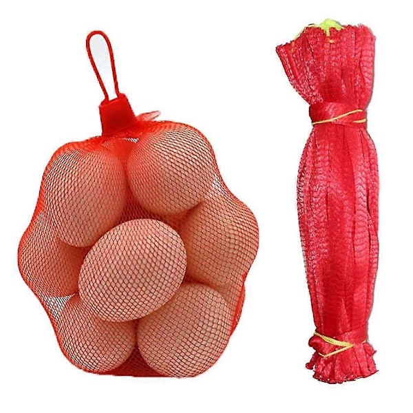 Gjenbrukbar Nettpose, 200 Stykker Nylon Mesh Grønnsaksnettpose, Frukt- og Grønnsaksemballasjenett, For Eggnettpose, Fruktnettpose