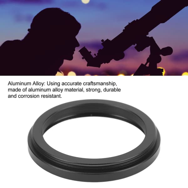Astronomisk teleskopadapter, M48x0,75 mm hann til M42x0,75 mm hunn