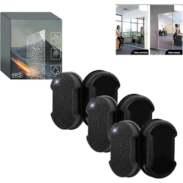 Nano Coat Enkelriktad Spegelfilm-Fönsterfilm Enkelriktad Spegel Nano Coat, Nano Coating för Glas/Fönster/Bilbackspeglar/Övervakningsrum Zekai 3st