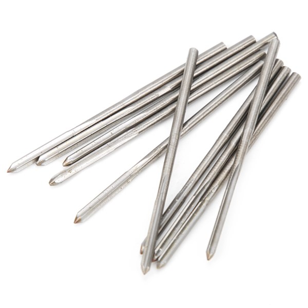10 ST Helslipad HSS-brottsch för maskiner med raka skaft Industriella verktyg 2 mm diameter