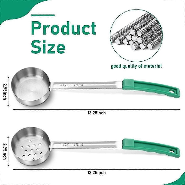 Portionskontrol Serveringsskeer - Bariatriske Must Haves - Perfekt kompatibel med & Gastric Bypass - Sæt med 4 Øser