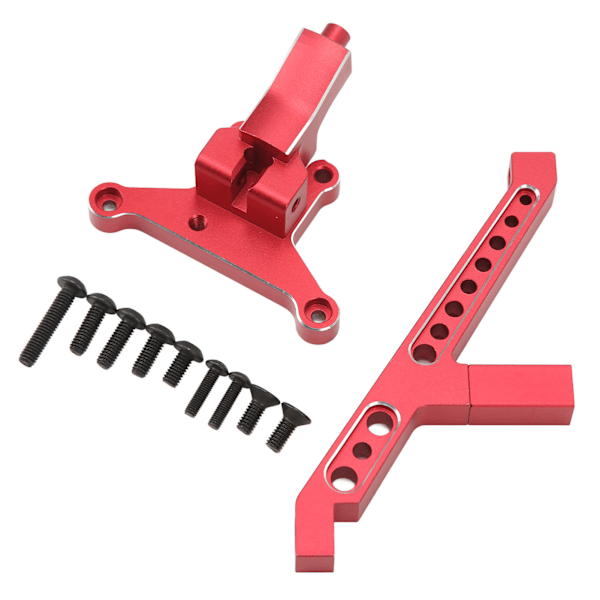 RC Front Chassis Brace Aluminiumlegering RC Chassis Støttebrakett for TRAXXAS SLEDG 4 Wheel Drive 1/8 RC Bil Rød