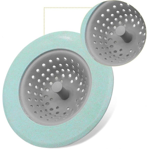 2-pack diskho sil, silikon matsil för diskho, avloppsskydd diskho korg för diskho (Rosa+Grön)