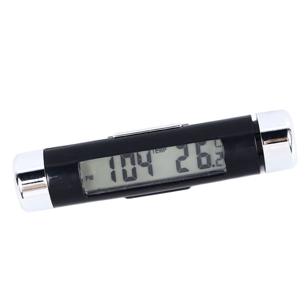 Bil Luftventil Klokke 2 i 1 Multifunksjonell Klips På Digital Termometer Klokke med LED Bakgrunnsbelysning