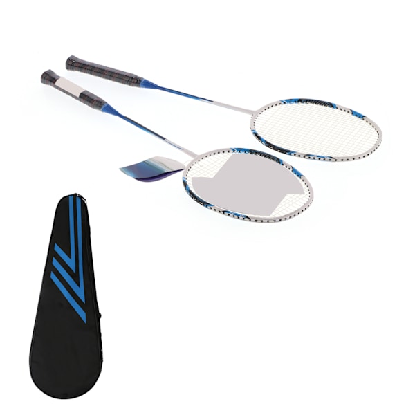 SG8048 2-spelare Badminton Racket Set Vuxna Tonåringar Lättvikts Kolfiber Rackets