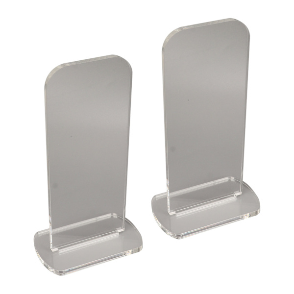 2 stk. Akryl Boksehandske Stativ Vertikal Boksehandske Display Stativ Akryl Handsker Holder Transparent