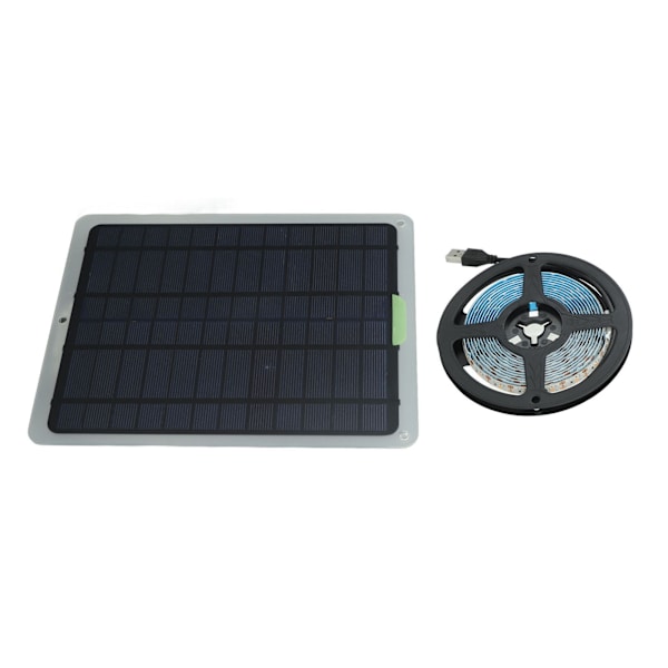 Solcells växtlampa remsa 20W IP65 Vattentät LED växtlampa remsa med batteriskyddsbox för växthus 9,8ft