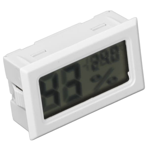 Mini Digital Hygro Termometer Hvid Bærbart Elektronisk Hygrometer til Hjemmevinkældre