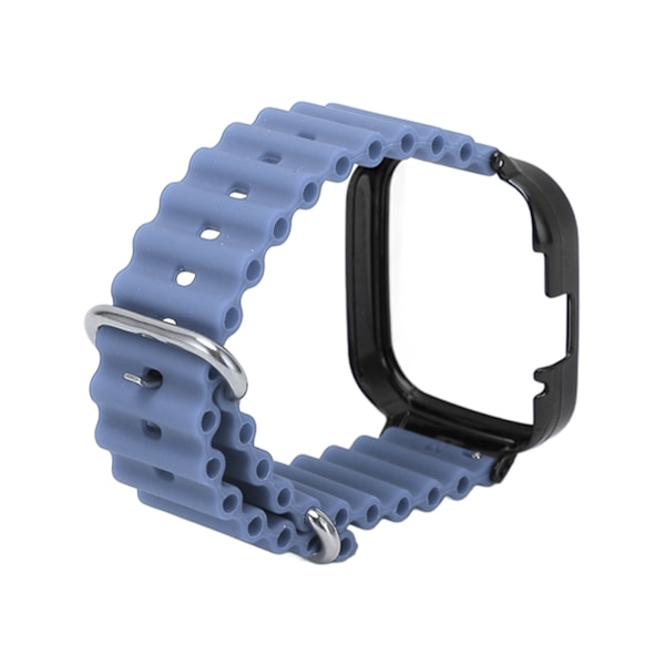 2 i 1 watch Case Silikon Justerbart case för Redmi Watch 3 Purple