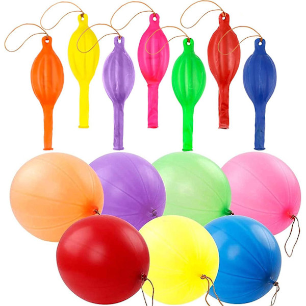 Stærke 18-tommer Punch Balloner - 30 Pak, Assorterede Farver, Perfekt til Indendørs & Udendørs Sjov, Fester og Begivenheder
