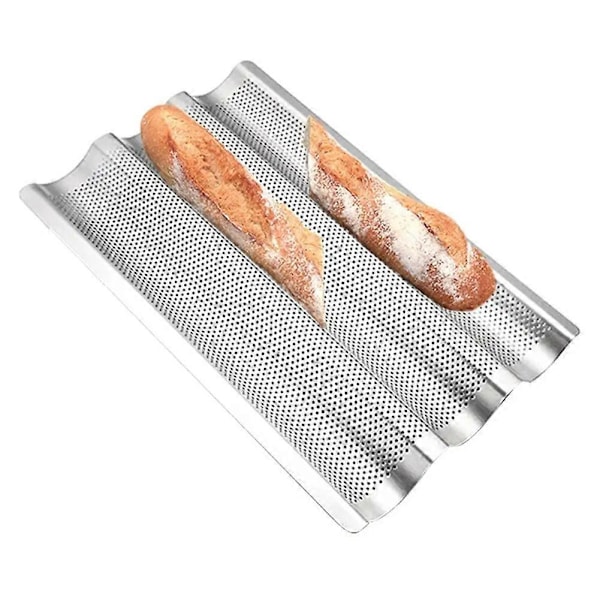 Franskbrödsform 3 Vågor Non-Stick Rostfritt Stål