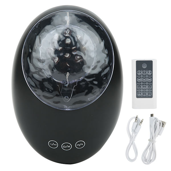 Farverig Lucky Stone Projektionslys Support til Bluetooth Fjernbetjening Natlys