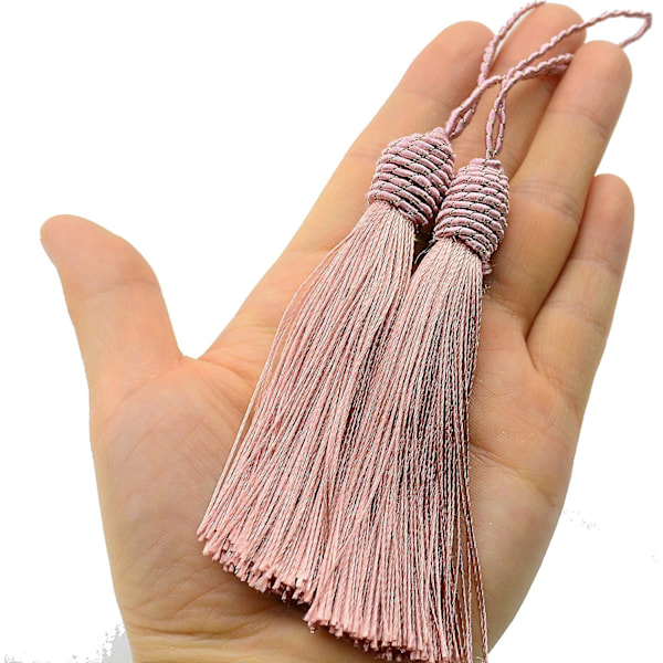 2 stk. 13 cm/silketrådbokmerker for smykkelaging, suvenirer, bokmerker, håndlagde DIY-tilbehør